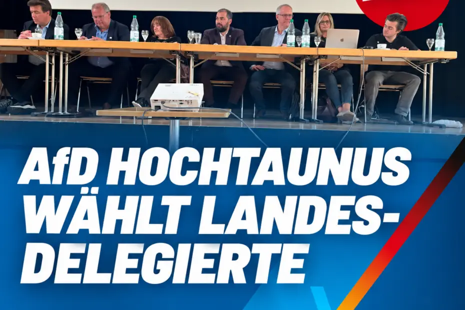 Teilnehmer bei der Wahl von 24 Landesdelegierten der AfD Hochtaunus